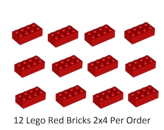 LEGO Lot of 12 Translucent Red 1x1 Flat Building Plate Pieces
