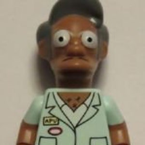 Lego MINIFIGURE Apu Nahasapeemapetilon with Name Tag