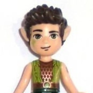 Lego MINIFIGURE Friends Elf Farran Leafshade, Dark Green Trousers