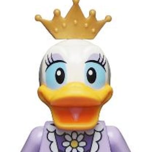 Lego MINIFIGURE Daisy Duck - Lavender Dress, Gold Crown