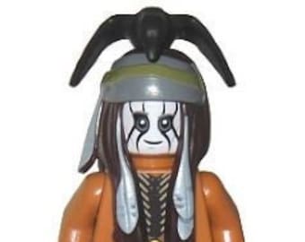 Lego MINIFIGURA indio Tonto Nativo Americano ya sea Comanche o