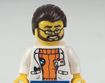 Lego man with beard and hair 2025