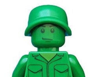 Lego MINIFIGURE Green Army Man Soldier Etsy