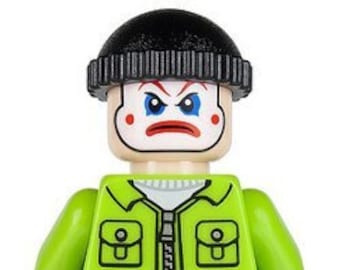 Lego MINIFIGURE  The Joker's Henchman - Lime Jacket