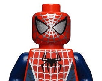 Lego MINIFIGURE Spider-man 3 Dark Blue Arms and Legs, Silver Webbing -   Norway