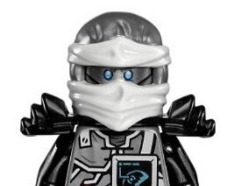 Lego MINIFIGURE Ninjago Zane - Hands of Time, Black Armor