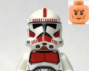 Lego Star Wars MINIFIGURE Clone Shock Trooper Coruscant Guard phase 2 Nougat Head w Blaster Etsy
