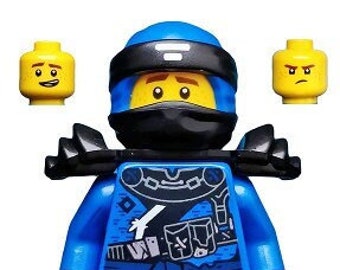 Lego MINIFIGURE Ninjago Jay with Armor Hunted w two ninja swords