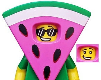 Lego MINIFIGURE Watermelon Dude the LEGO Movie 2 Etsy