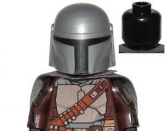 Lego Star Wars MINIFIGURE The Mandalorian - Din Djarin - Mando - Silver Beskar Armor, Cape