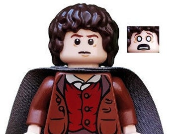 Frodo Baggins Dark Bluish Gray Cape Lego MINIFIGURE Hobbit Lord of the Rings Etsy