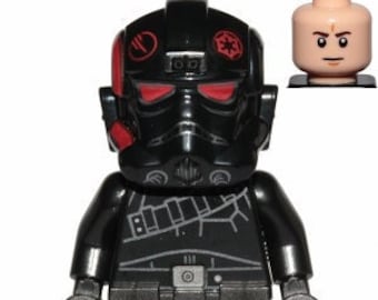 Lego Star Wars MINIFIGURA Agente del Escuadrón Inferno con cinturón utilitario (Ceño fruncido)