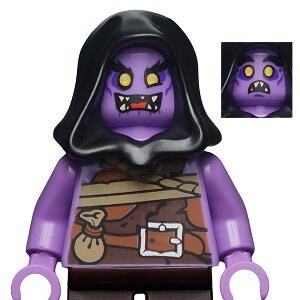 Lego MINIFIGURE halloween Ninjago lawendowy Goblin Ginkle mały diabełek potwór