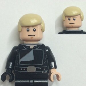 Lego Star Wars MINIFIGUR Luke Skywalker Jedi Mästare, Endor, Solbrunt Hår, Strängt Leende