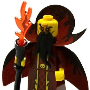 Lego MINIFIGURA halloween Mago Maligno Monstruo