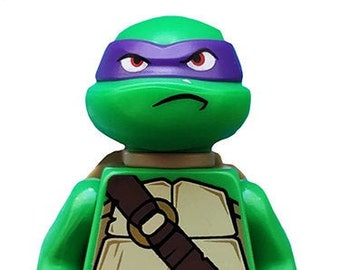 Lego MINIFIGURE Teenage Mutant Ninja Turtles Donatello, Frown