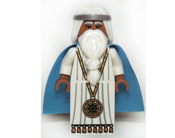Lego MINIFIGURE The Wizard Vitruvius with Medallion and Black Eyes with Pupils