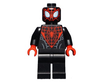Lego MINIFIGURE Spider man miles Morales Etsy