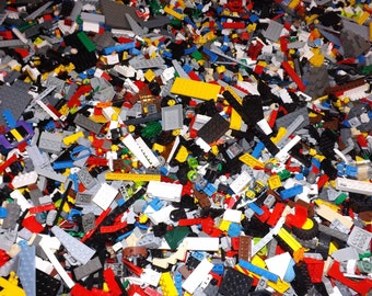 LEGO Bulk Lot of 1 Pound Small Medium Size Black Specialty Pieces 1 LB Grab Bag