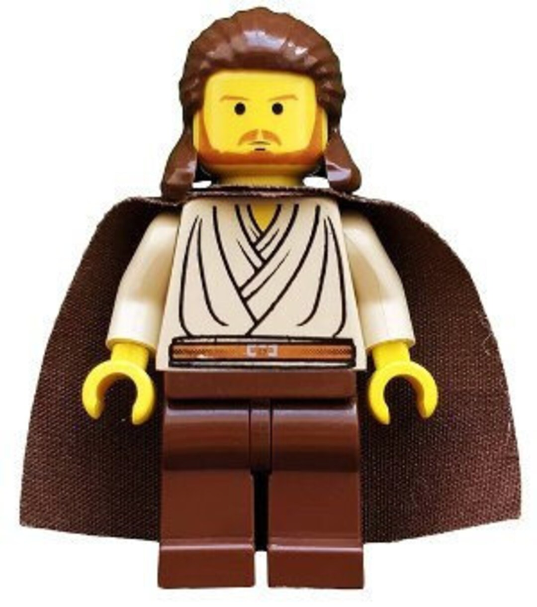 Forstyrre rekruttere Opsætning Lego Star Wars MINIFIGURE Jedi Qui-gon Jinn Yellow Head - Etsy