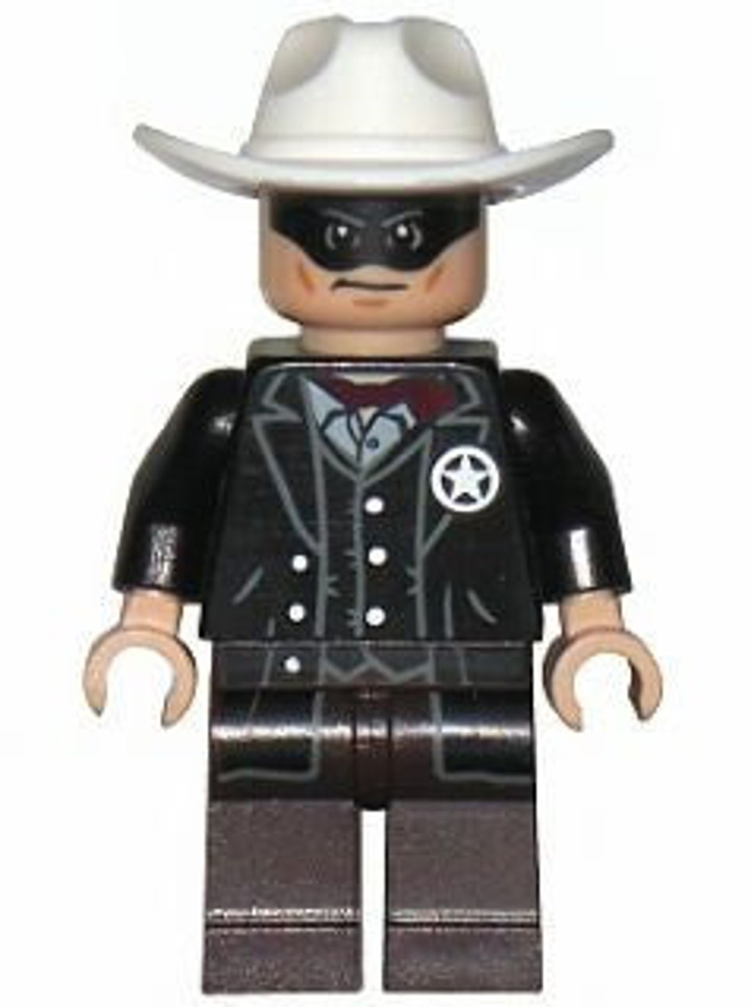 Lego MINIFIGURE Western Cowboy Lone Ranger Etsy