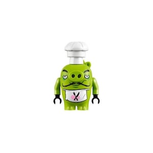 Lego MINIFIGURE Hungry Mean French Chef Pig - Angry Birds