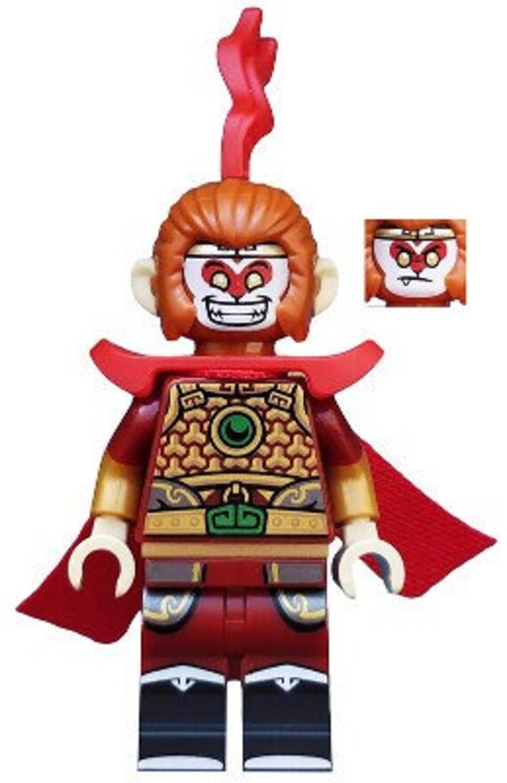 Lego MINIFIGURE Monkey King Etsy Sweden