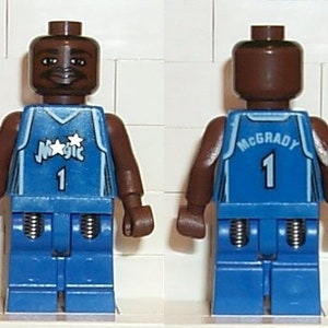 LEGO Minifigure NBA Tracy McGrady, Orlando Magic #1 Blue Uniform