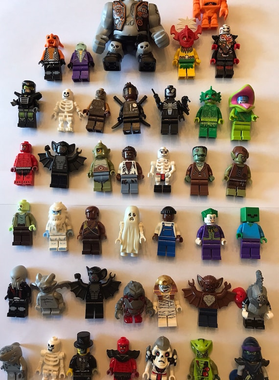 Lego Minifigure Bulk Lot of 10 Random themed Monster/Halloween | Etsy