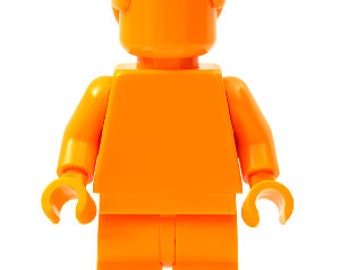 Lego MINIFIGURE Everyone is Awesome Orange (monochrome)