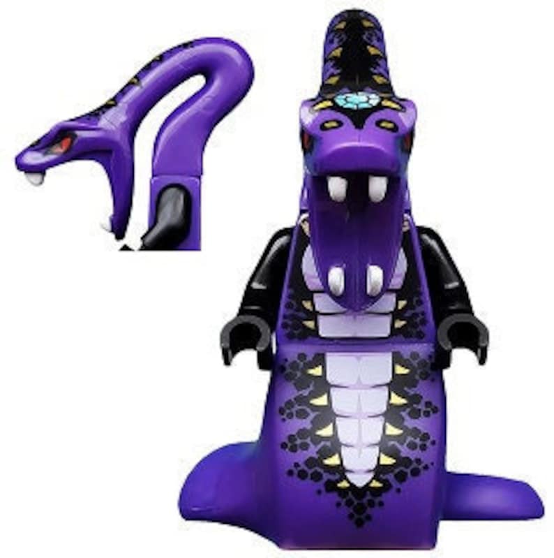Pythro Lego MINIFIGURE Ninjago Pythor Chumsworth - Purple With Lavender Legacy ...
