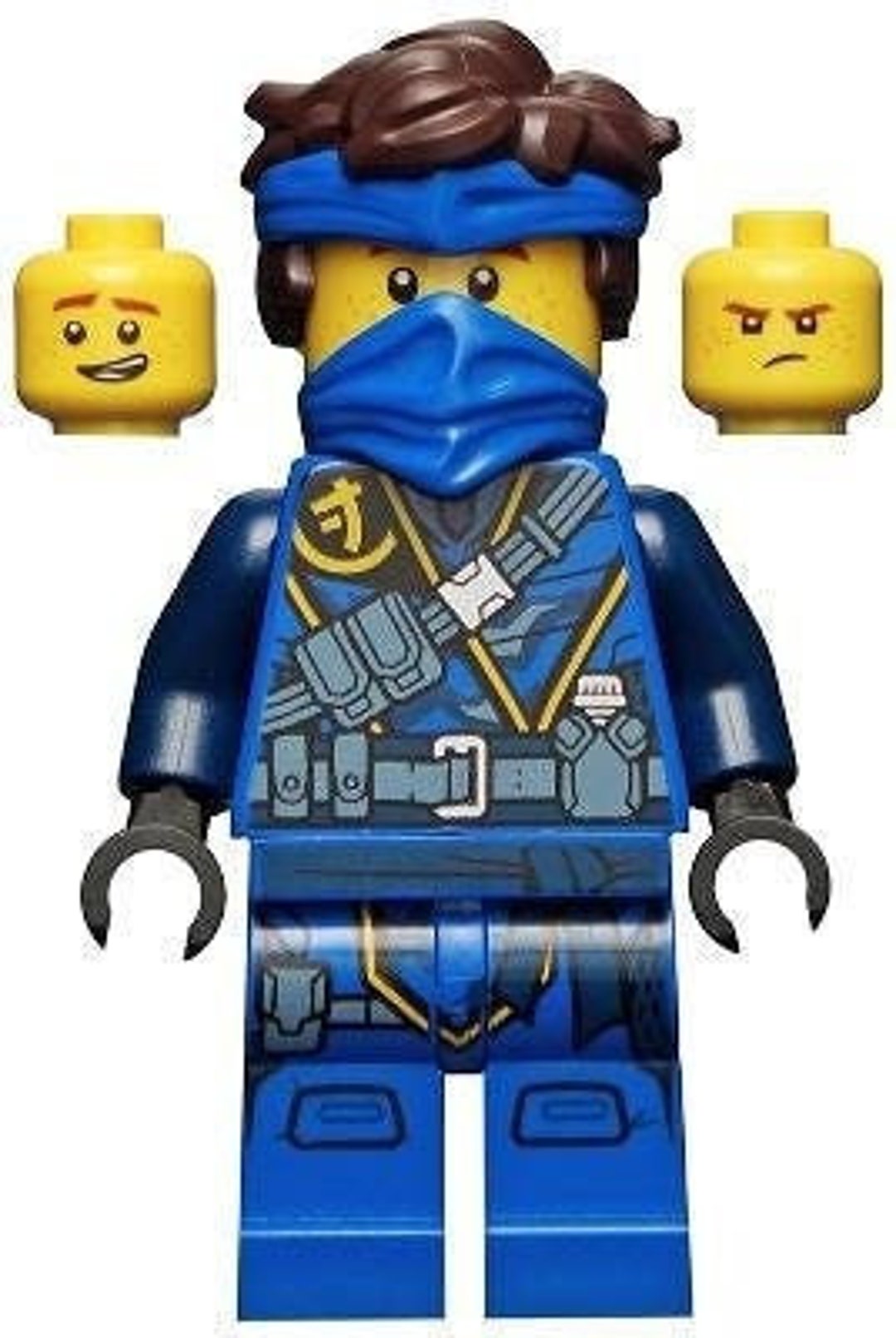 Lego MINIFIGURE Ninjago Jay the Island, Mask and Hair With