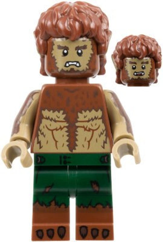 Vintage Lego MINIFIGURE halloween Monster The Werewolf, Marvel Studios,  Series (Complete Set with Stand and Accessories)