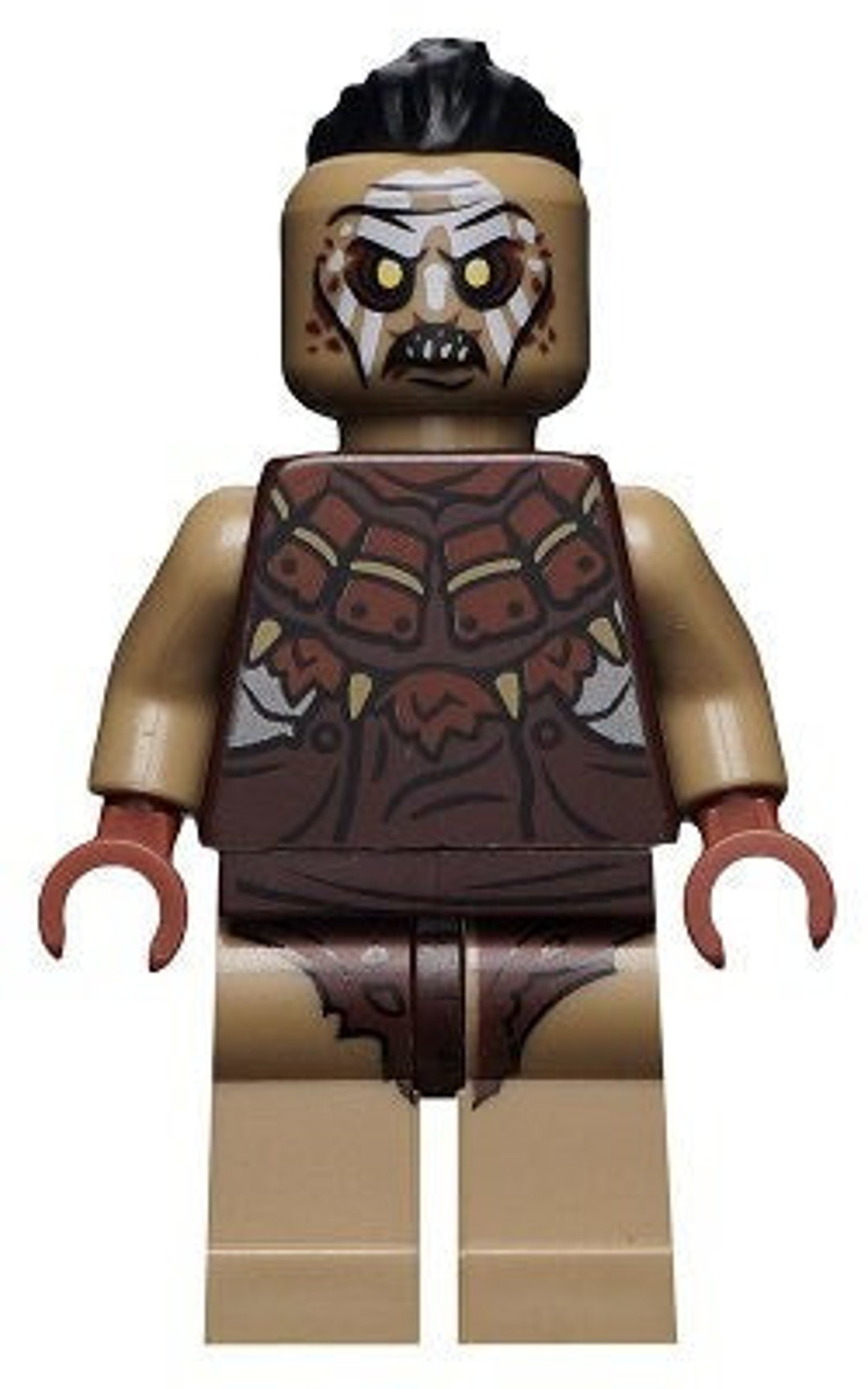 Lego MINIFIGURE Hobbit Lord of the Rings Hunter Orc With Top Knot w Bow Etsy