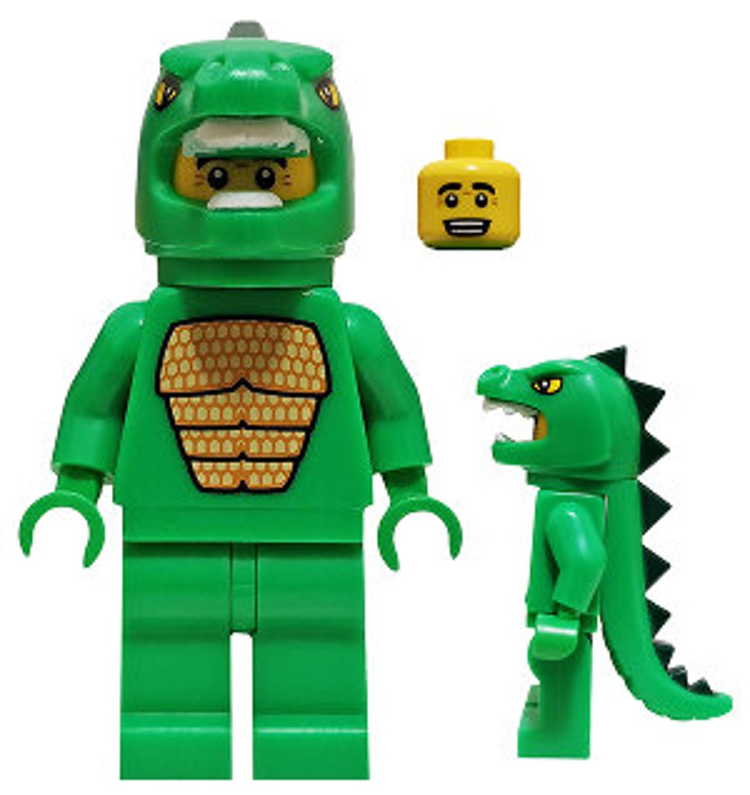 Prelude designer Tid Vintage Lego MINIFIGURE Halloween Lizard Dinosaur Man Suit - Etsy