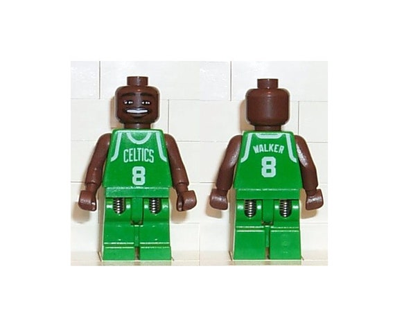 Lego MINIFIGURE NBA Antoine Walker, Boston Celtics #8 Green Uniform