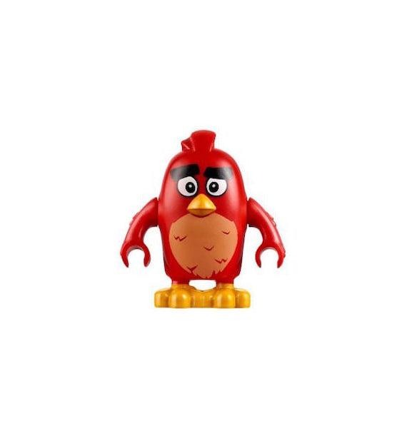 Lego MINIFIGURE Red Worried Angry Birds Etsy Denmark