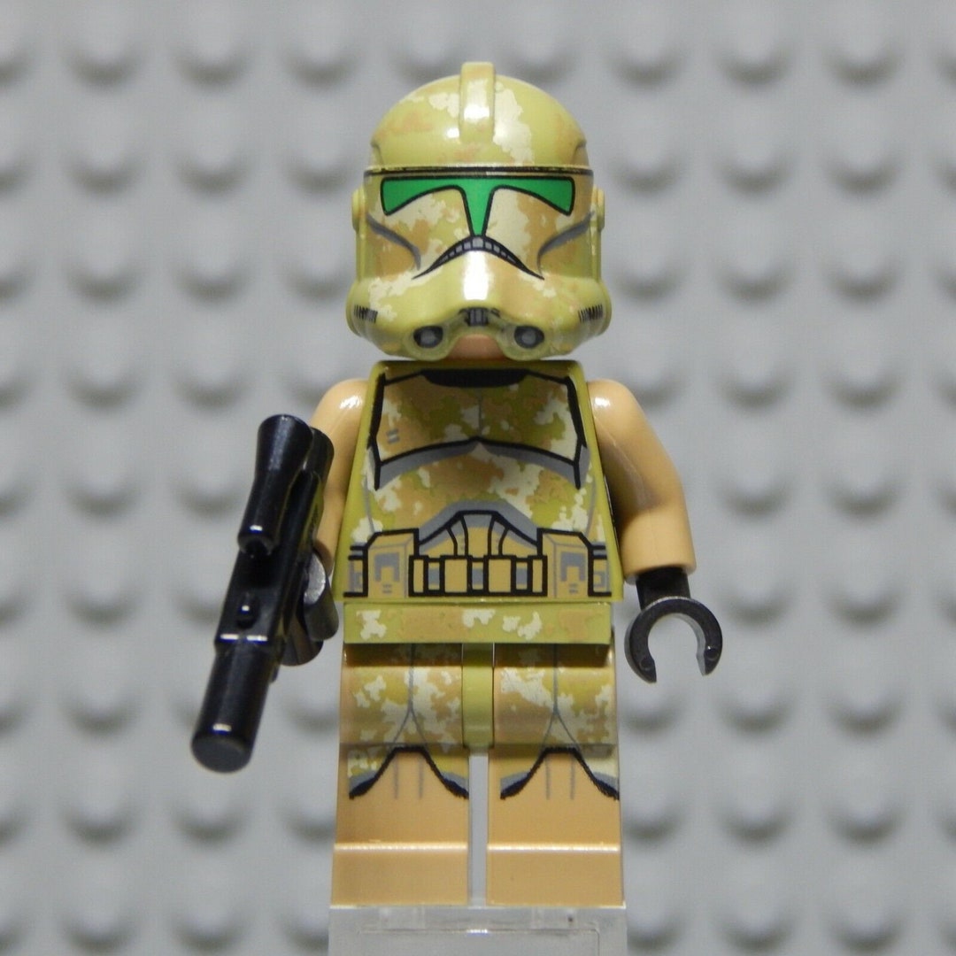 Lego Star Wars MINIFIGURE Clone Trooper 41st Elite Corps phase 2 Kashyyyk Camouflage Scowl w Blaster Etsy UK