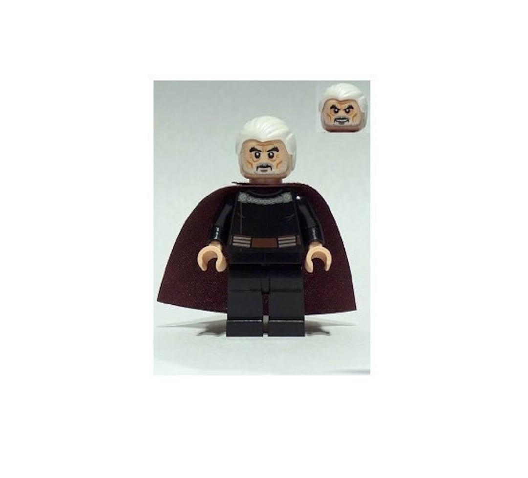 Lego Star Wars MINIFIGURE Count Dooku White Hair - Etsy
