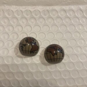 LEGO 2010s Dark Tan Globe Earth Zylinder Hemisphäre Karte Dark Tan Globe Earth Zylinder