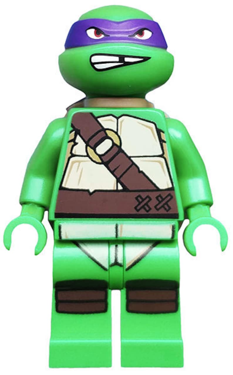 Lego MINIFIGURE Teenage Mutant Ninja Turtles Donatello Etsy