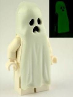 Lego MINIFIGURE Vintage Glow in the dark Ghost Etsy