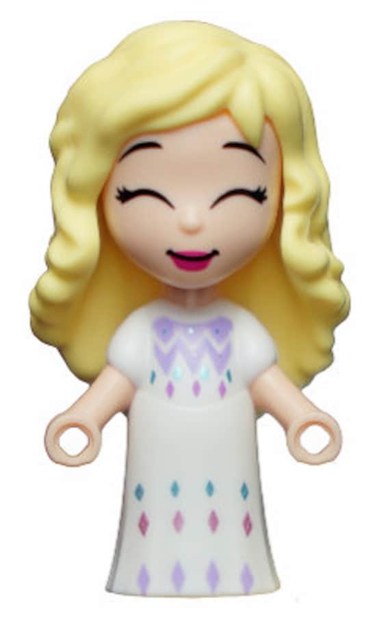 Lego MINIFIGURE Friends Elsa With White Dress Micro Doll Etsy