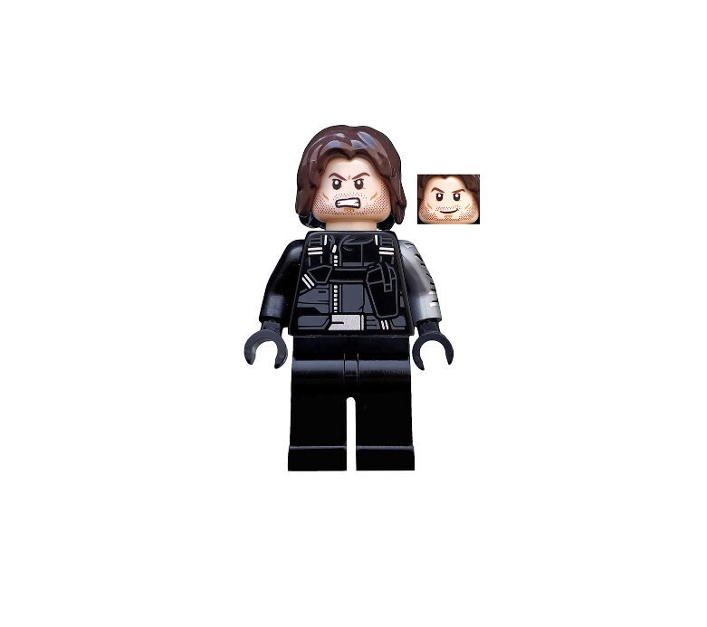Lego MINIFIGURE Winter Soldier Black Hands and Holster Etsy Canada
