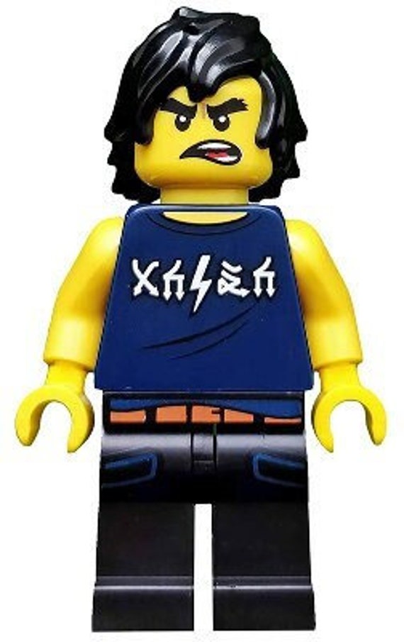 Lego MINIFIGURE Ninjago Cole as a Real Tough Guy Thug - Etsy