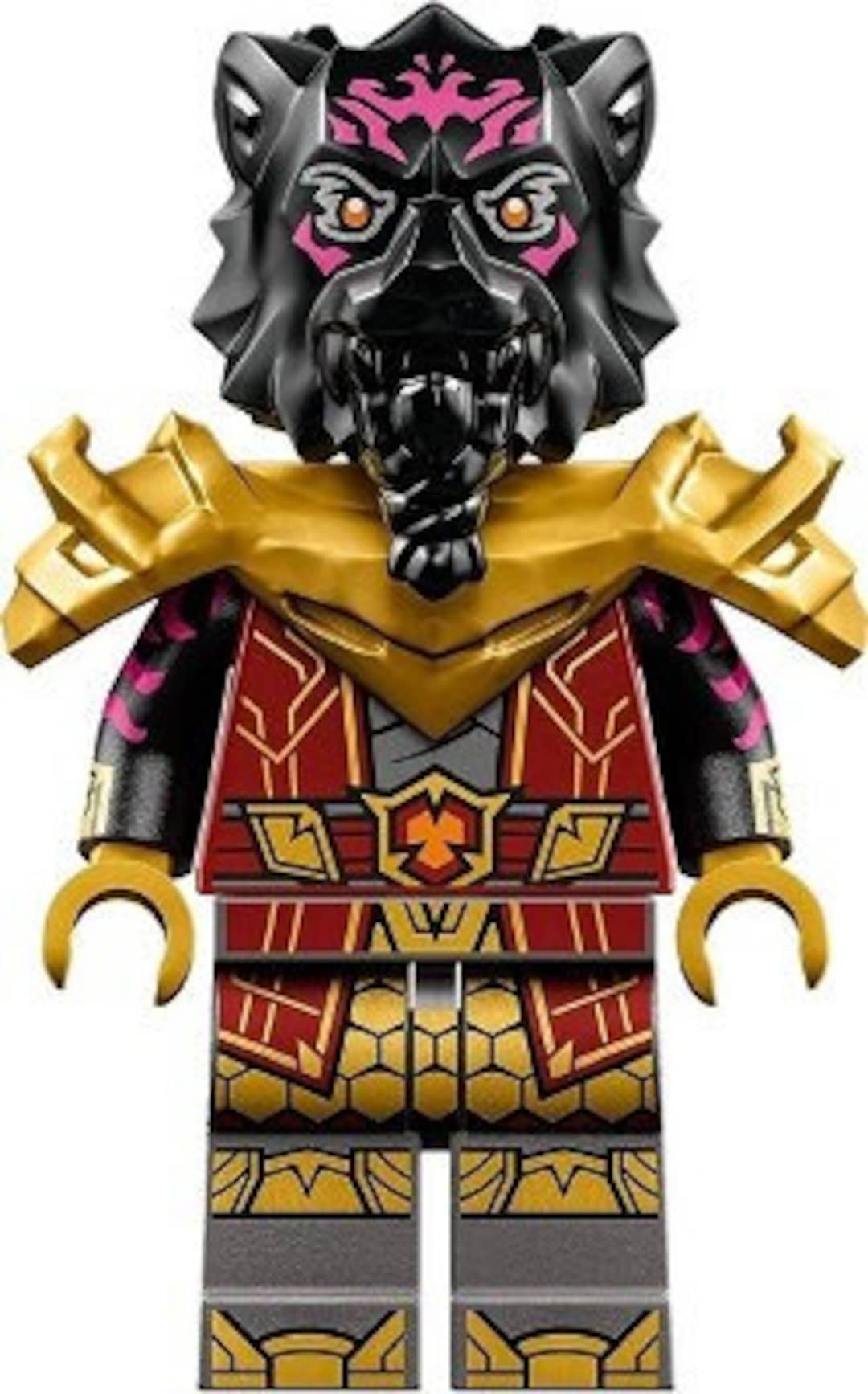 Lego MINIFIGURE Lord Ras - Pearl Gold Armor Monster Yakuza