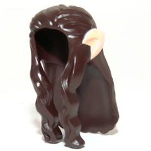 RARE VINTAGE Lego Arwen Minifigure, Hair Long Wavy with Braid and Light Nougat Elf Ears Pattern