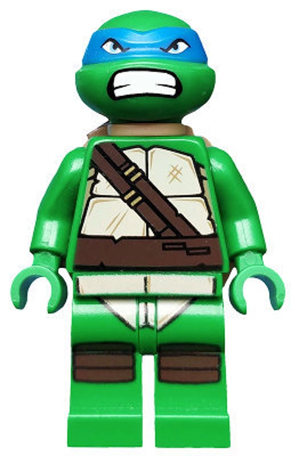 Lego MINIFIGURE Mutant Ninja Turtles Leonardo Gritted - Etsy