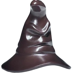 Dark Brown Minifigure, Headgear Hat, Wizard / Witch with Face (HP Sorting Hat)