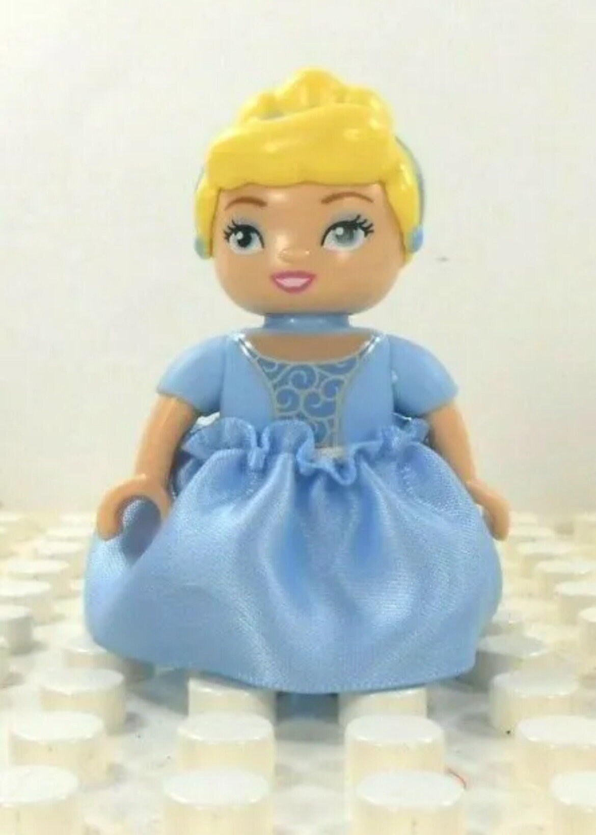 Lego MINIFIGURE Friends Blue White Blonde Hair Lego Duplo Figure Cinderella W Skirt Etsy Canada